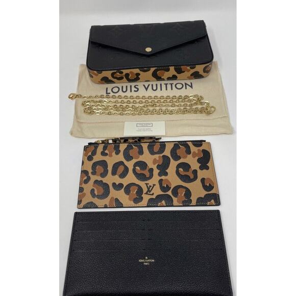 Louis Vuitton Pochette Felicie Wild At Heart Jungle Leopard 🦄 - Picture 5 of 13